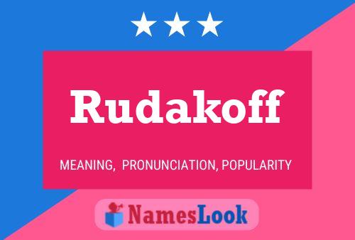 ملصق اسم Rudakoff