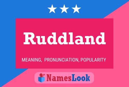 ملصق اسم Ruddland