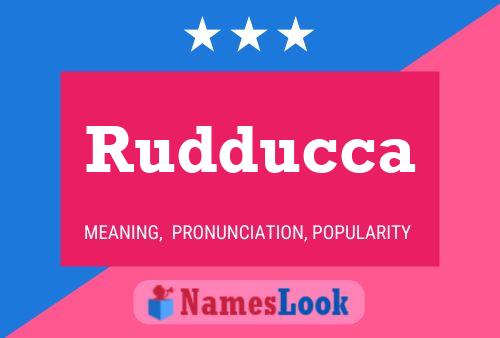 ملصق اسم Rudducca