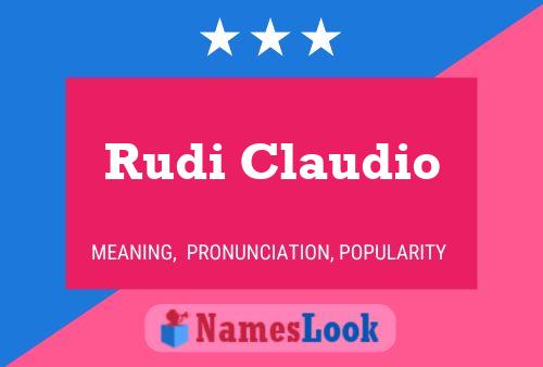 ملصق اسم Rudi Claudio