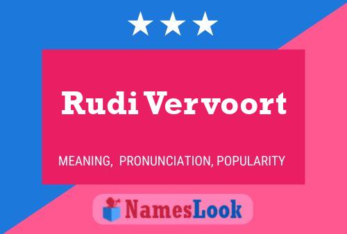 ملصق اسم Rudi Vervoort