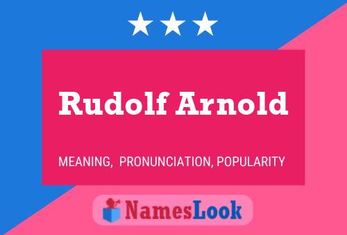 ملصق اسم Rudolf Arnold