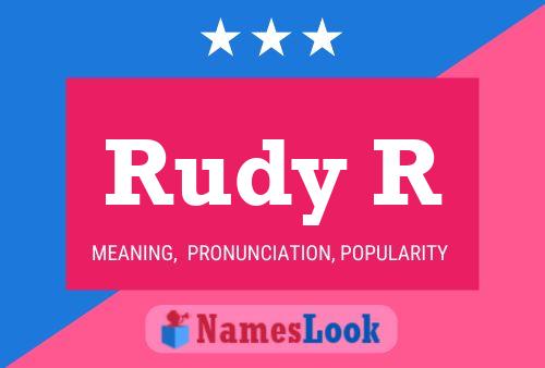 ملصق اسم Rudy R