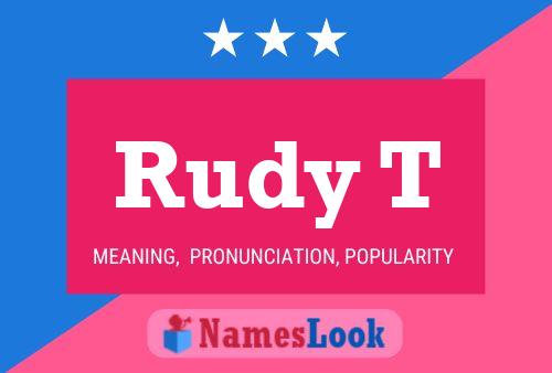 ملصق اسم Rudy T