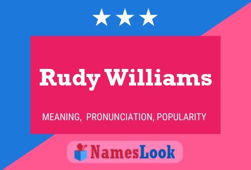 ملصق اسم Rudy Williams