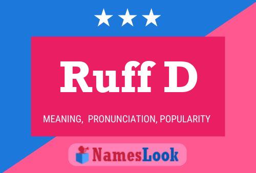 ملصق اسم Ruff D