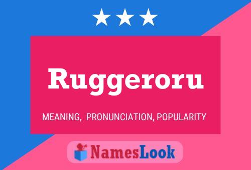 ملصق اسم Ruggeroru