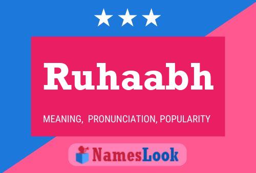 ملصق اسم Ruhaabh