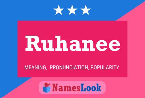 ملصق اسم Ruhanee