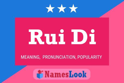 ملصق اسم Rui Di