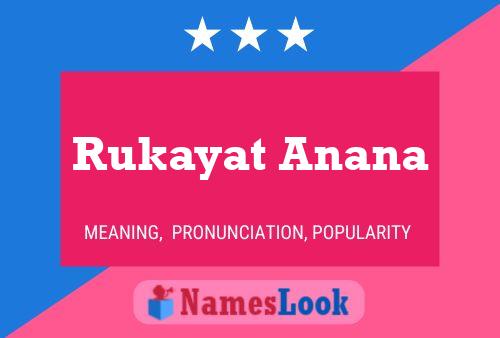 ملصق اسم Rukayat Anana