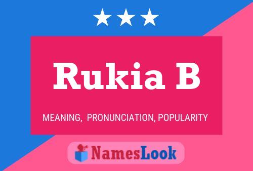 ملصق اسم Rukia B