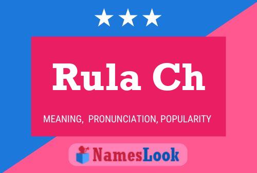 ملصق اسم Rula Ch