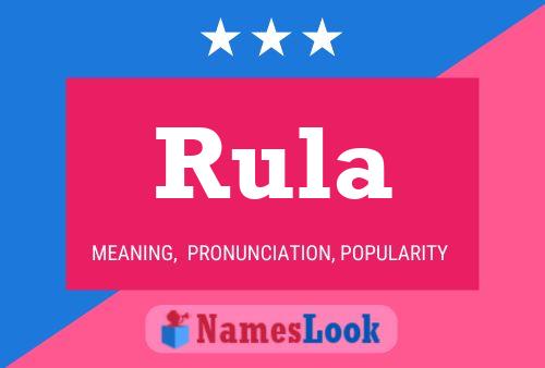 ملصق اسم Rula