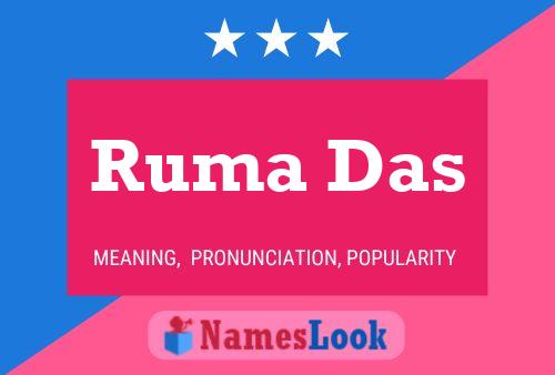 ملصق اسم Ruma Das