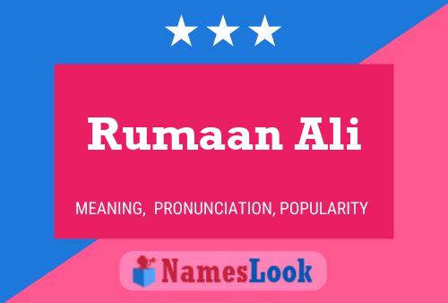 ملصق اسم Rumaan Ali