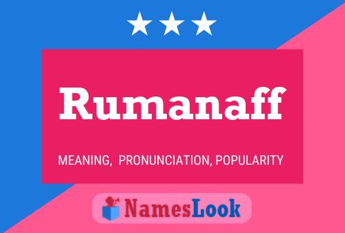 ملصق اسم Rumanaff