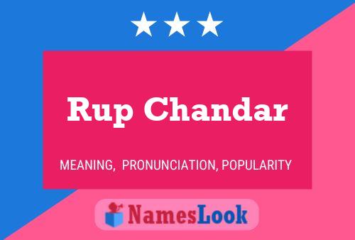 ملصق اسم Rup Chandar