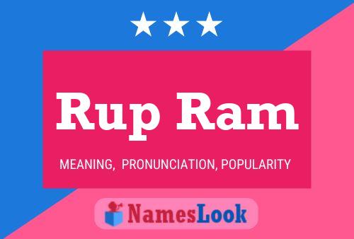 ملصق اسم Rup Ram