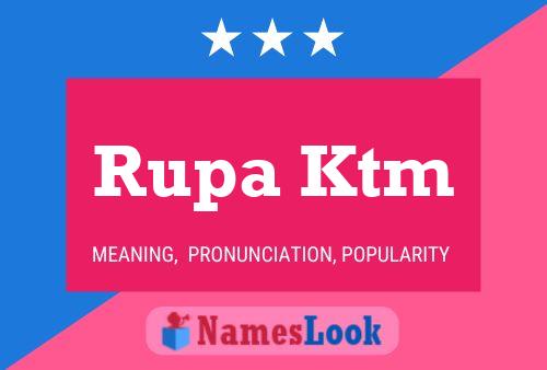 ملصق اسم Rupa Ktm