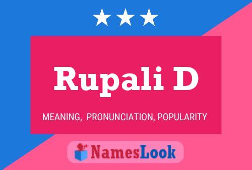 ملصق اسم Rupali D