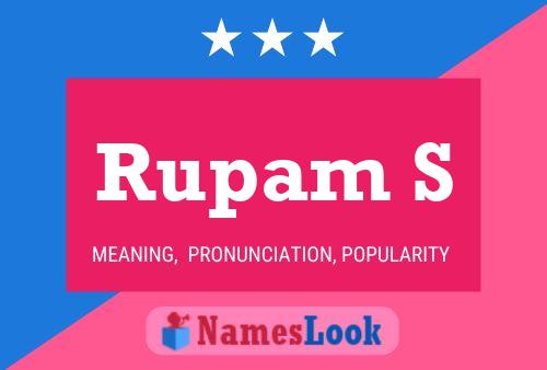 ملصق اسم Rupam S