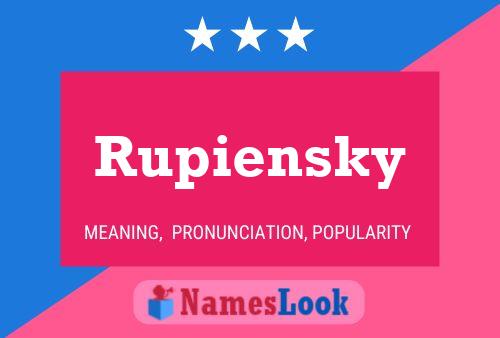 ملصق اسم Rupiensky