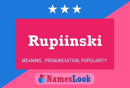 ملصق اسم Rupiinski