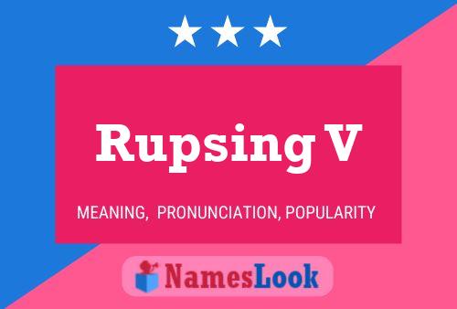 ملصق اسم Rupsing V