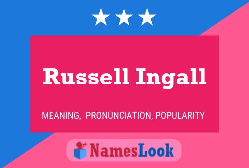 ملصق اسم Russell Ingall