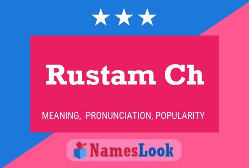 ملصق اسم Rustam Ch