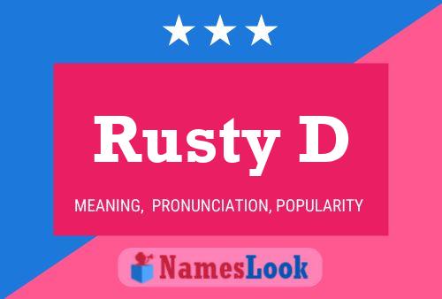 ملصق اسم Rusty D