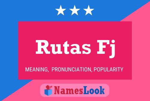 ملصق اسم Rutas Fj