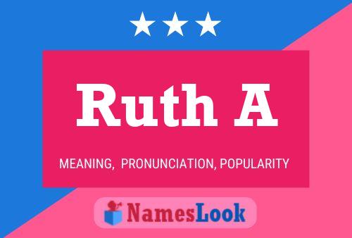 ملصق اسم Ruth A