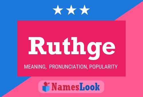 ملصق اسم Ruthge