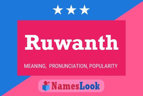 ملصق اسم Ruwanth