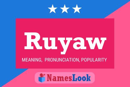 ملصق اسم Ruyaw