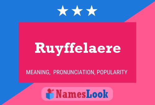 ملصق اسم Ruyffelaere