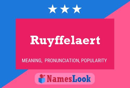 ملصق اسم Ruyffelaert