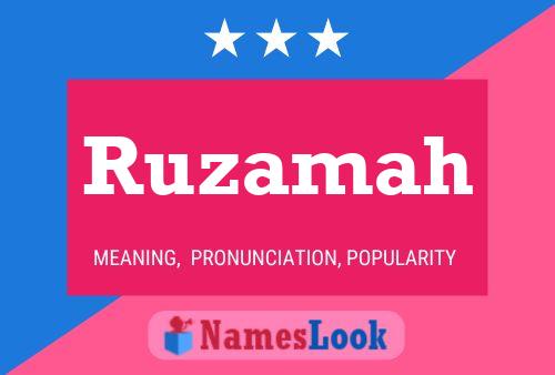 ملصق اسم Ruzamah