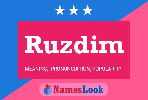 ملصق اسم Ruzdim