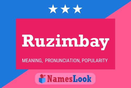 ملصق اسم Ruzimbay