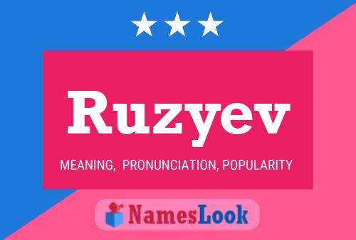 ملصق اسم Ruzyev