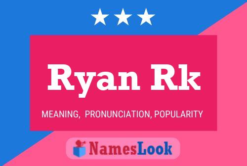 ملصق اسم Ryan Rk