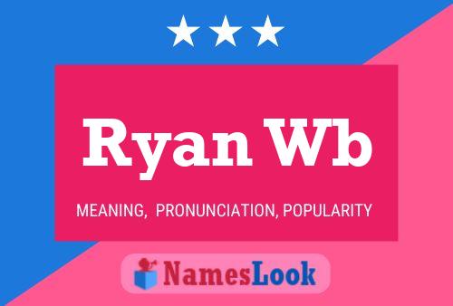 ملصق اسم Ryan Wb