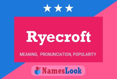 ملصق اسم Ryecroft