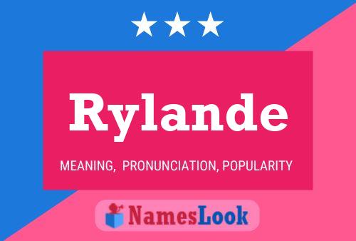 ملصق اسم Rylande