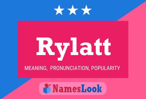 ملصق اسم Rylatt