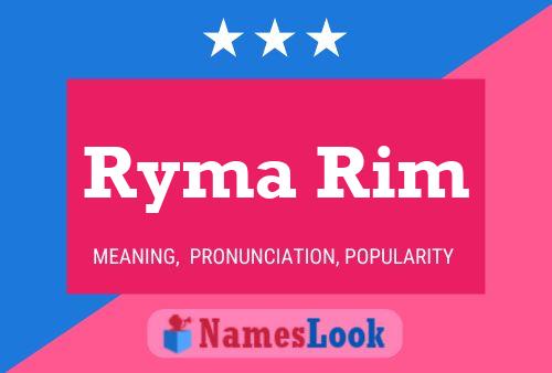 ملصق اسم Ryma Rim