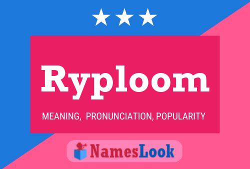 ملصق اسم Ryploom